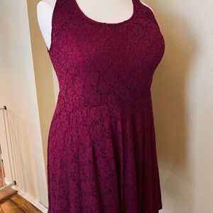 Lane Bryant lace sleeveless dress